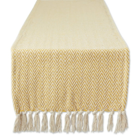 Marigold Chevron Table Runner 15x72