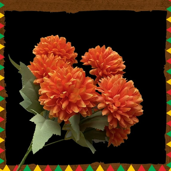 Marigold Flower Heads for Crafts - Artificial Marigold Blooms for DIY Garland, Wedding Decor & Halloween Decorations - Realistic Flowers for Party, Home & Festival Decor