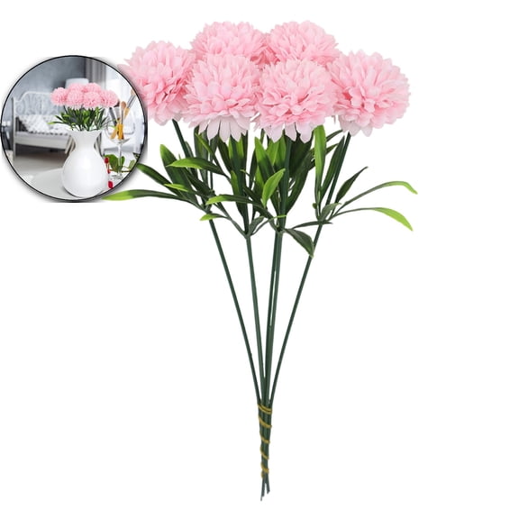 Marigold Flowers, Artificial Flowers Fake Marigold Bulk Silk Bushes Fake Halloween Flowers, Marigold with Stems Artificial Flowers for Halloween Party Decor