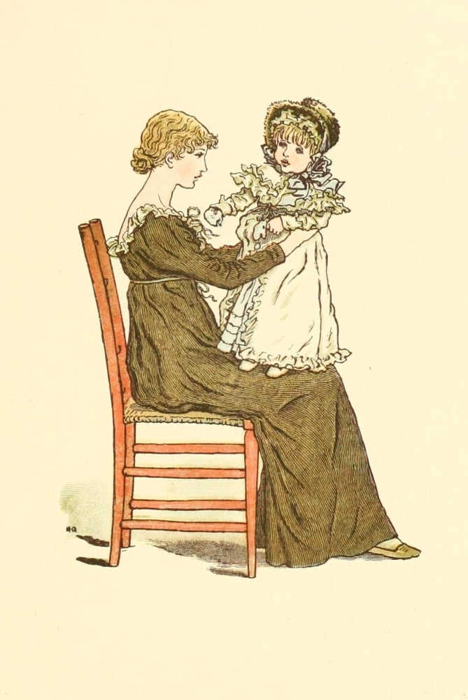 Marigold Garden 1900 Baby Canvas Art - Kate Greenaway (18 x 24)