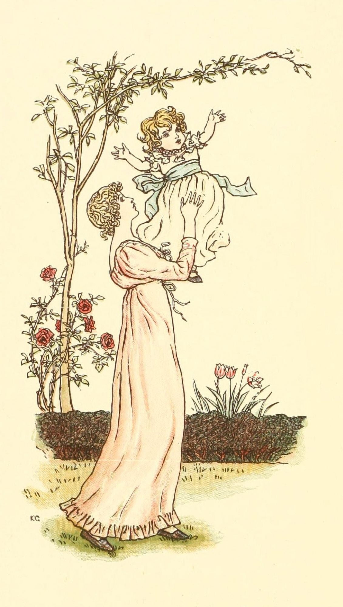 Marigold Garden 1900 Baby mine Canvas Art - Kate Greenaway (18 x 24)