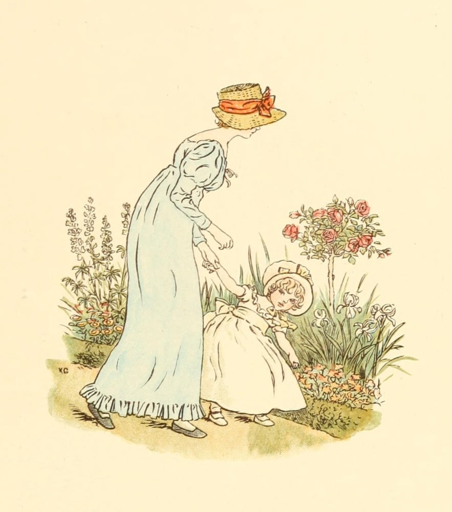 Marigold Garden 1900 Little Phyllis Canvas Art - Kate Greenaway (18 x 24)