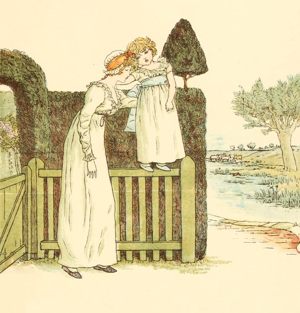 Marigold Garden 1900 My little girlie Canvas Art - Kate Greenaway (24 x 36)