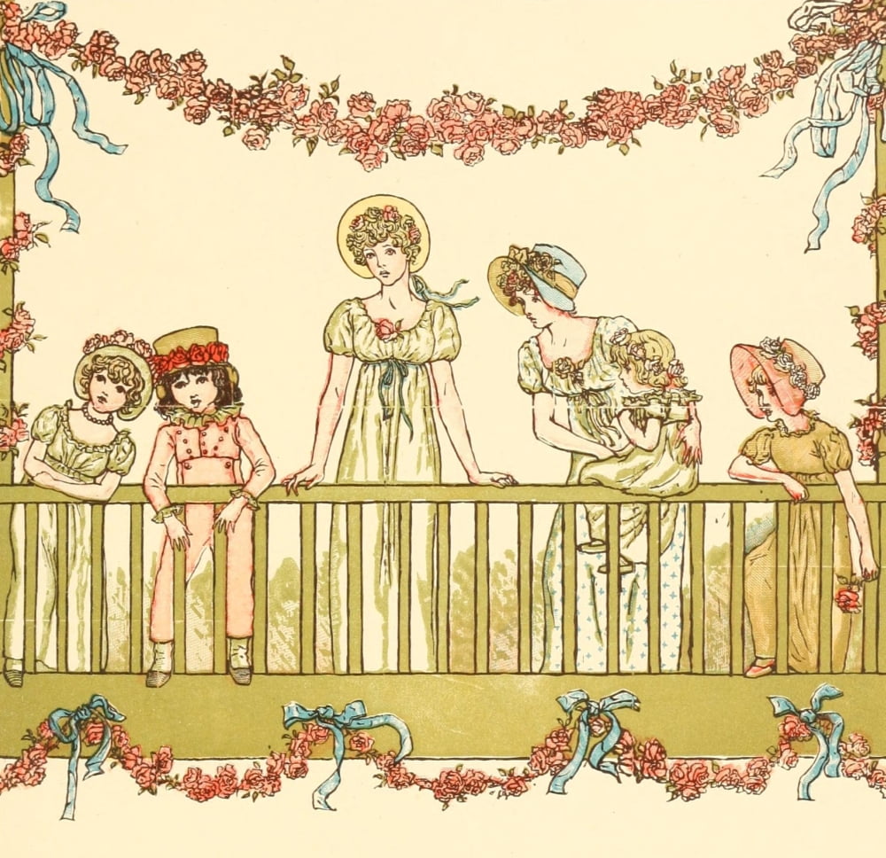 Marigold Garden 1900 Special guest coming Canvas Art - Kate Greenaway (24 x 36)
