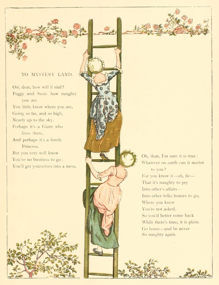 Marigold Garden 1900 To Mystery Land Canvas Art - Kate Greenaway (18 x 24)