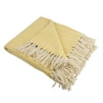 thumbnail image 1 of Marigold Handloom Chevron Throw, 1 of 8