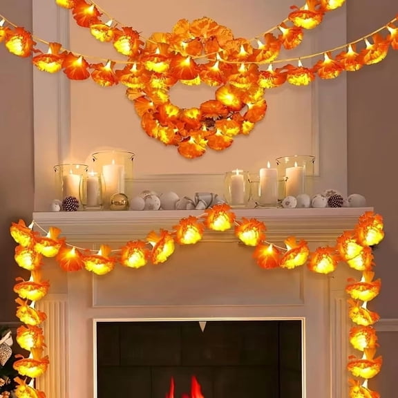 Marigold LED String Lights - Energy-Efficient Decorative Lighting for Indoor/Outdoor Use