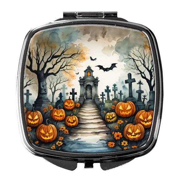 Marigold Spooky Halloween Compact Mirror 2.75 in x 3 in