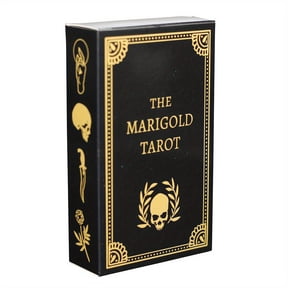 The Marigold Tarot, Terrifying Skull, Fortune Telling Divination Oracle Cards, Family Gathering Leisure Table Game Entertainment Cards, Best Game for Punk Party