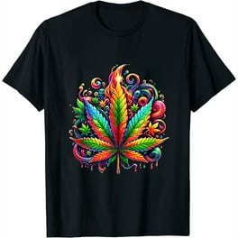 Happy 420 - Psychedelic Color Weed Shirt For Stoners Happy 420 - Psychedelic Color Weed Shirt For Stoners