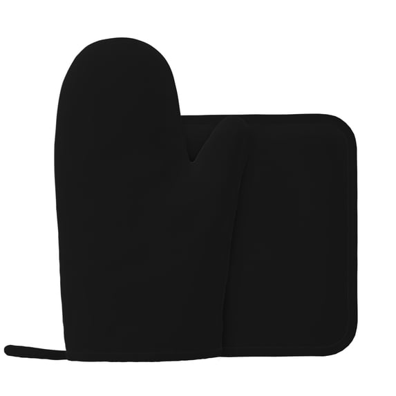 Marijuana Leaf (24) Oven gloves, pot clamp set, anti slip cooking gloves, kitchen gloves, microwave grill, washable and heat-resistant left hand oven gloves
