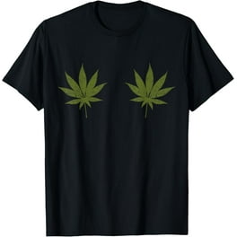Weed Leaf Boob Tshirt Funny Weed Leaf Breast Shirt For Women Weed Leaf Boob Tshirt Funny Weed Leaf Breast Shirt For Women