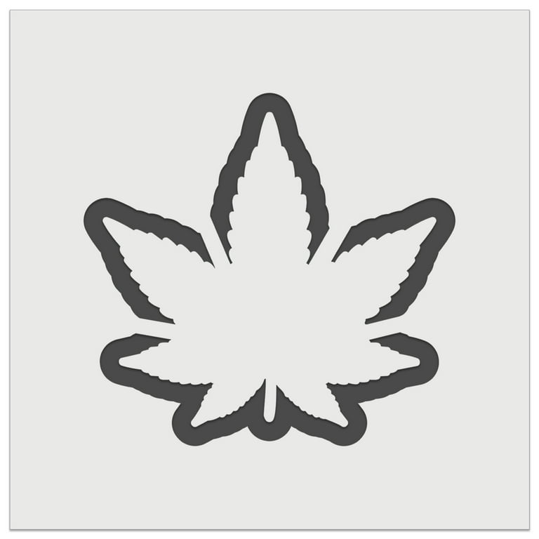 Marijuana Leaf Outline DIY Cookie Wall Craft Stencil - 9.0 Inch - Walmart.com marijuana-leaf-outline-diy-cookie-wall-craft-stencil-9-0-inch-walmart-com