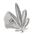 thumbnail image 1 of Marijuana Leaf Pot 420 Stoners Rhodium Ring, 1 of 1