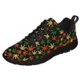 thumbnail image 1 of Marijuana Leaf Shoes for Men Women Casual Running Walking Tennis Sneakers Gifts for Marijuana Lover Black Size 4.5, 1 of 5