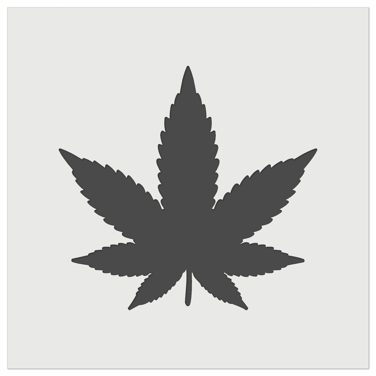Marijuana Leaf Solid DIY Cookie Wall Craft Stencil - 4.5 Inch - Walmart.com