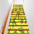 Marijuana Leaf Stair Stickers Psychedelic Cannabis Leaf Staircase Riser