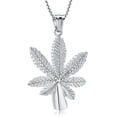 thumbnail image 1 of Marijuana Leaves Cremation Jewelry Pendant for Ashes Solid Stainless Steel Memorial Urn Necklace for Men Keepsake Holder Jewellery, 1 of 8