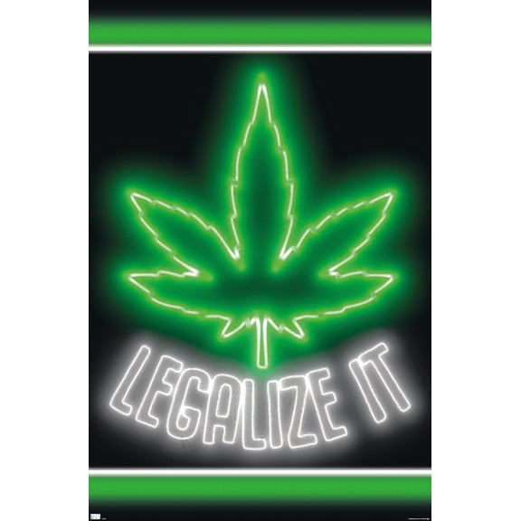 Marijuana - Legalize It Wall Poster, 14.725" x 22.375"