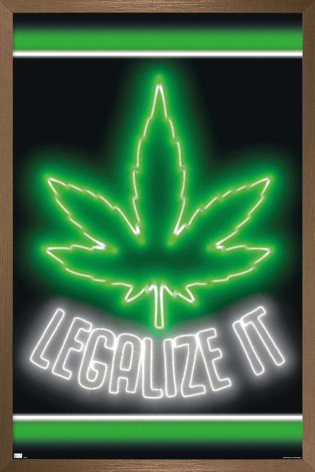 Marijuana - Legalize It Wall Poster, 22.375" x 34" Framed