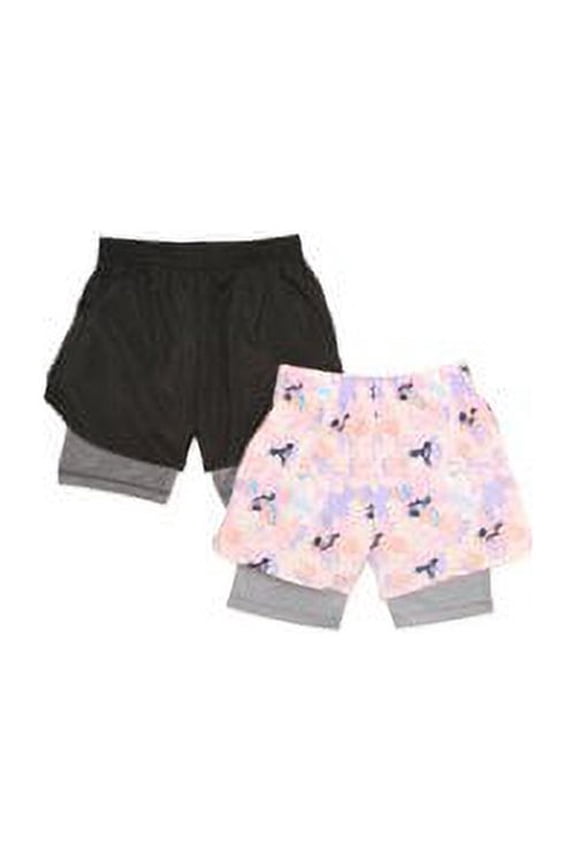 Girls Woven Shorts, 2-Pack, Sizes 4-16