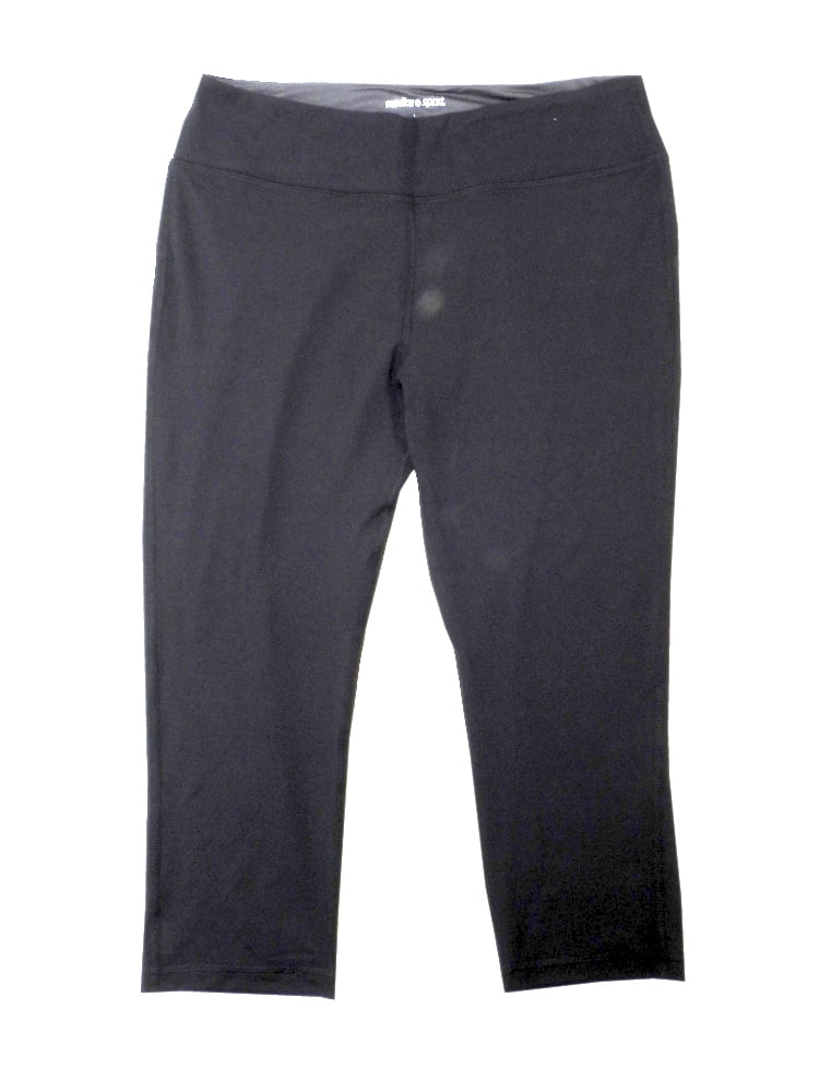 Marika Sport Womens Size Large 12 14 Performance Active Capri Leggings Black