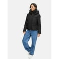 thumbnail image 1 of Marikoo Women’s Cropped Puffered Winter Jacket with Hood - Teddy Lining - Water-Repellent - Ninikaa, 1 of 8