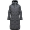 thumbnail image 1 of Marikoo Women's Knee-Length Quilted Winter Jacket with Hood - Benikoo, 1 of 8