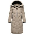 thumbnail image 1 of Marikoo Women's Knee-Length Quilted Winter Jacket with Hood - Benikoo, 1 of 9
