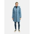 thumbnail image 1 of Marikoo Women's Mid-Lenght Quilted Winter Coat - Removable Hood - Water-Repellent - Kaltnäschen 16, 1 of 10