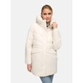 thumbnail image 1 of Marikoo Women's Warm Winter Coat - Teddy Fleece Lining - Water-Repellent - Mid-length - Delilah 16, 1 of 10