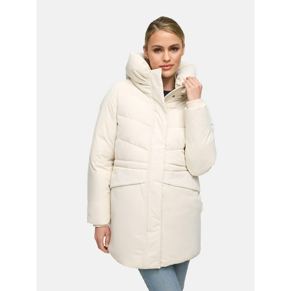 Marikoo Women's Warm Winter Coat - Teddy Fleece Lining - Water-Repellent - Mid-length - Delilah 16