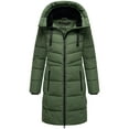 thumbnail image 1 of Marikoo Women's Warm Winter Coat with Hood - Quilted Thigh-Length Jacket - Natsukoo XVI, 1 of 9