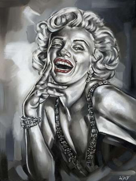 Marilin Monro Canvas Art - Wendy Fields (22 x 28)