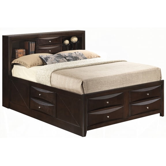 Marilla G1525G-FSB3 Full Storage Bed with Cappuccino - Offers Many Colors to Match Dcor Along with Special Drawer Features