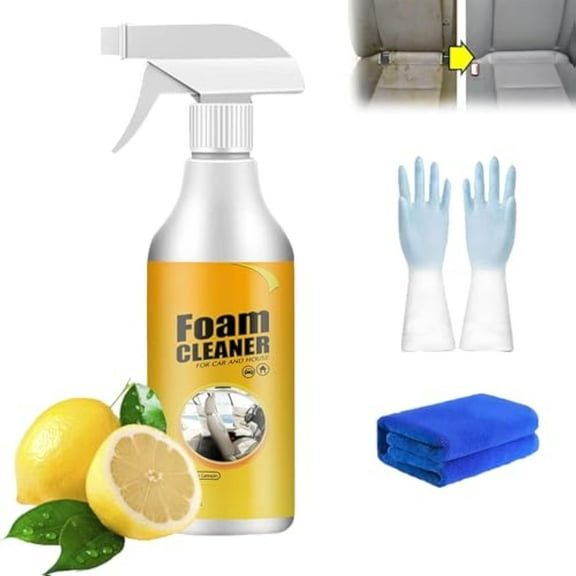 Marilo Easyglow Magic Foam Cleaner, Leather Cleaner for Car Interior, Multipurpose Polishing Cleaner Car Interior, for Plastic & Rubber & Leather (1)