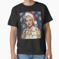 thumbnail image 1 of Marilyn Claus Glam Funny Funny Christmas Sweater Art - Breathable Material G8113 Unisex T-Shirt, Up to Size 5XL, 1 of 2