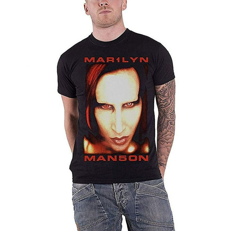 Marilyn Manson Bigger Than Satan Men's T-Shirt Black Marilyn Manson Bigger Than Satan Men's T-Shirt Black