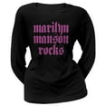 thumbnail image 1 of Marilyn Manson - Manson Rocks Juniors Long Sleeve T-Shirt, 1 of 1