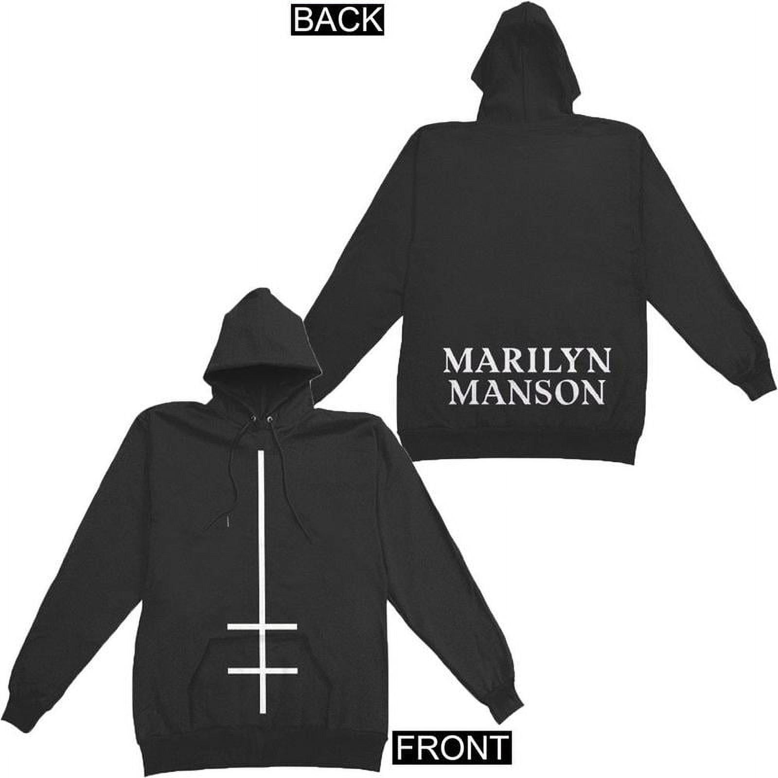 Marilyn Manson Sweatshirt Double Cross Logo Pullover Hoody XL