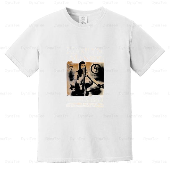 Marilyn Manson T Shirt Rock Metal Goth Industrial Music Fan Comfort Color T-Shirt Unisex, up to 4XL