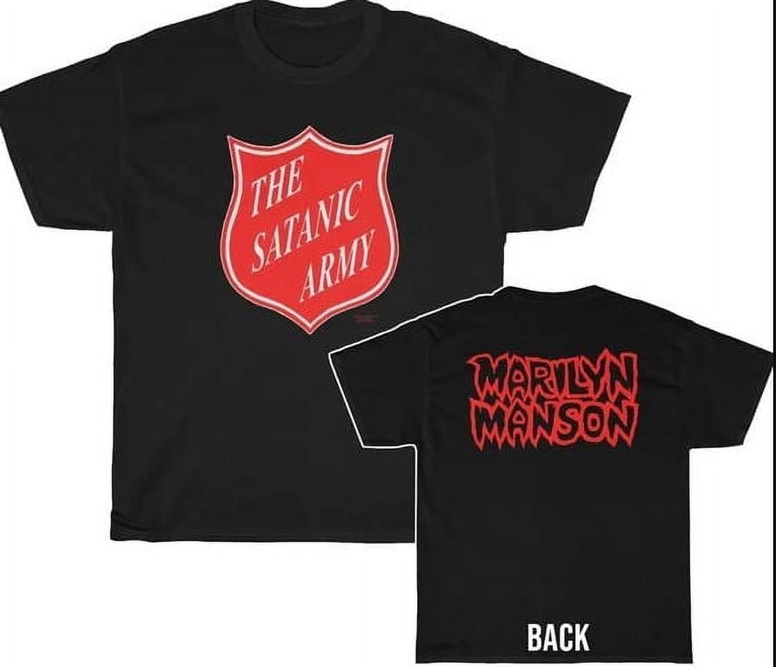 Marilyn Manson Thhe Satanic Army shirt - Walmart.com