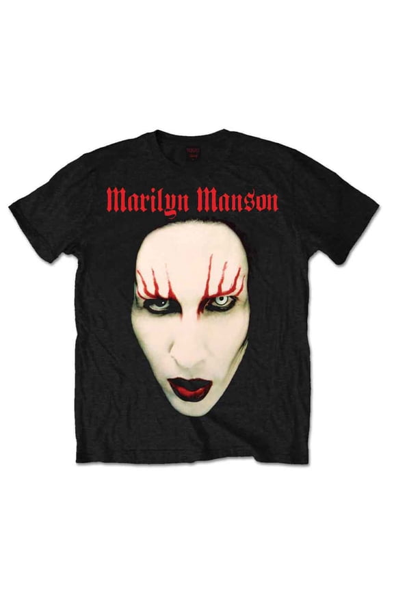 Marilyn Manson Unisex T-Shirt Red Lips (Small)