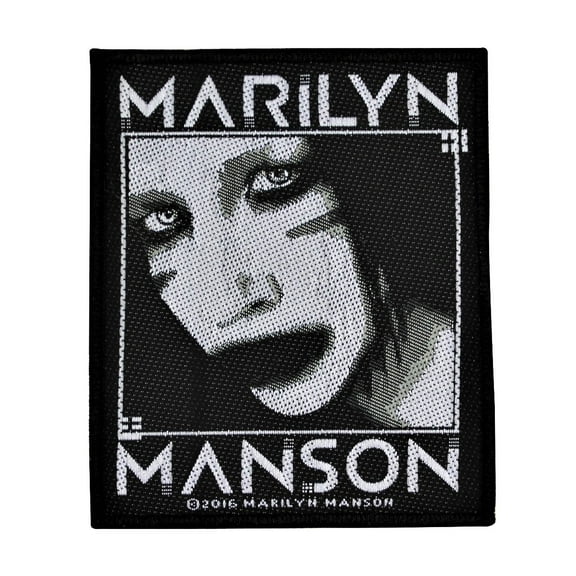 Marilyn Manson Villain Patch Heavy Metal Rock Band Woven Iron On