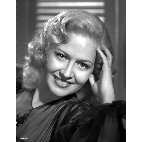 Marilyn Maxwell smiling in Black Dress Close Up Portrait Photo Print (8 x 10)