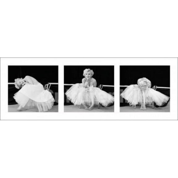 Marilyn Monroe Ballerina Triptych Poster (38 X 13)