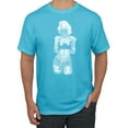 thumbnail image 1 of Marilyn Monroe Bandana Tattoo Pop Culture Men's Graphic T-Shirt, Light Turquoise, Large, 1 of 3