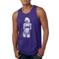 thumbnail image 1 of Marilyn Monroe Bandana Tattoo Pop Culture Mens Graphic Tank Top, Purple, 2XL, 1 of 3