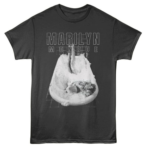 Marilyn Monroe Bath Tub Smoke Adult T-Shirt S