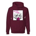 thumbnail image 1 of Marilyn Monroe Being Normal is Boring | Mens Famous People Hooded Sweatshirt Graphic Hoodie, Maroon, Medium, 1 of 4